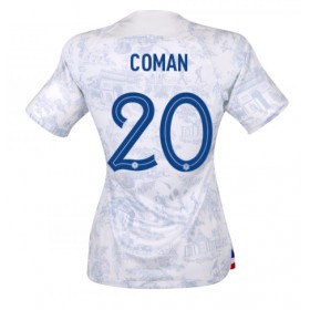 Frankrike Kingsley Coman #20 Borta Kläder Dam VM 2022 Kortärmad